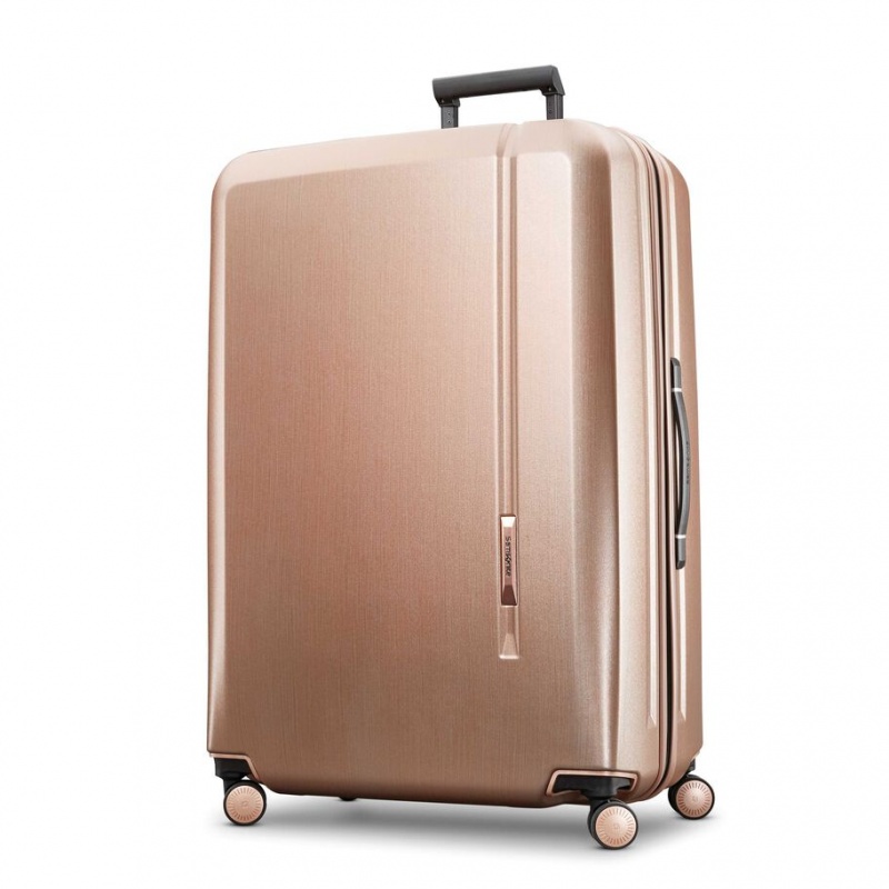 Rose Gold Samsonite Novaire Extra Large Spinner Large Hardside Luggage Checked Luggage | ZCA543986