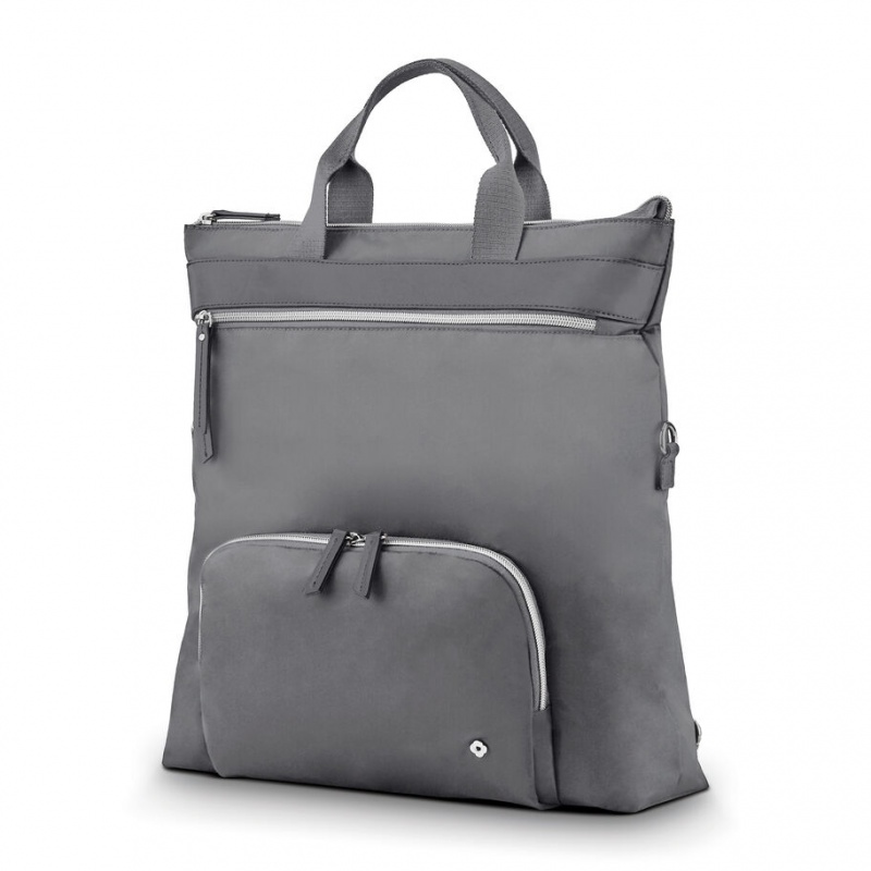 Silver Grey Samsonite Mobile Solution Convertible Bags & Backpacks Tote Bags | LZC394650