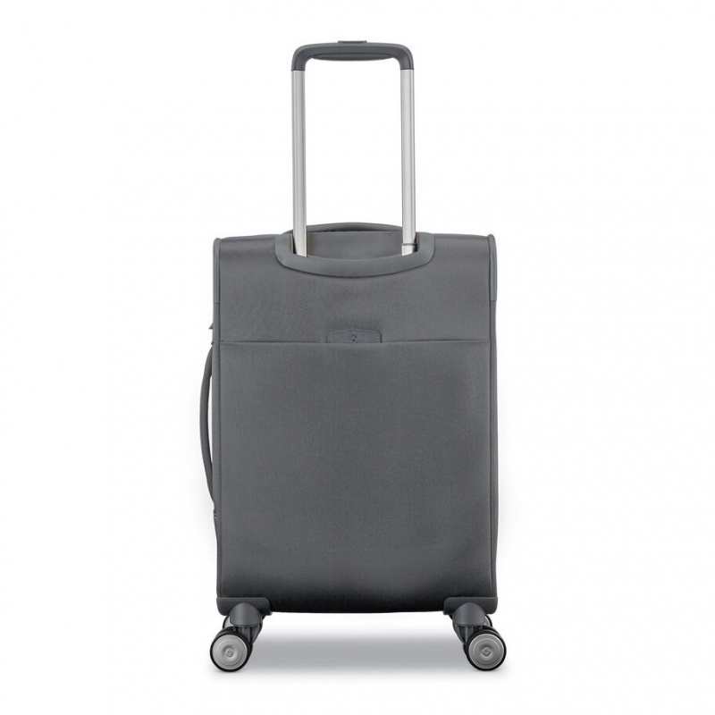 Silver Grey Samsonite Mobile Solution Expandable Spinner Luggage Carry On Luggage | OMY689025