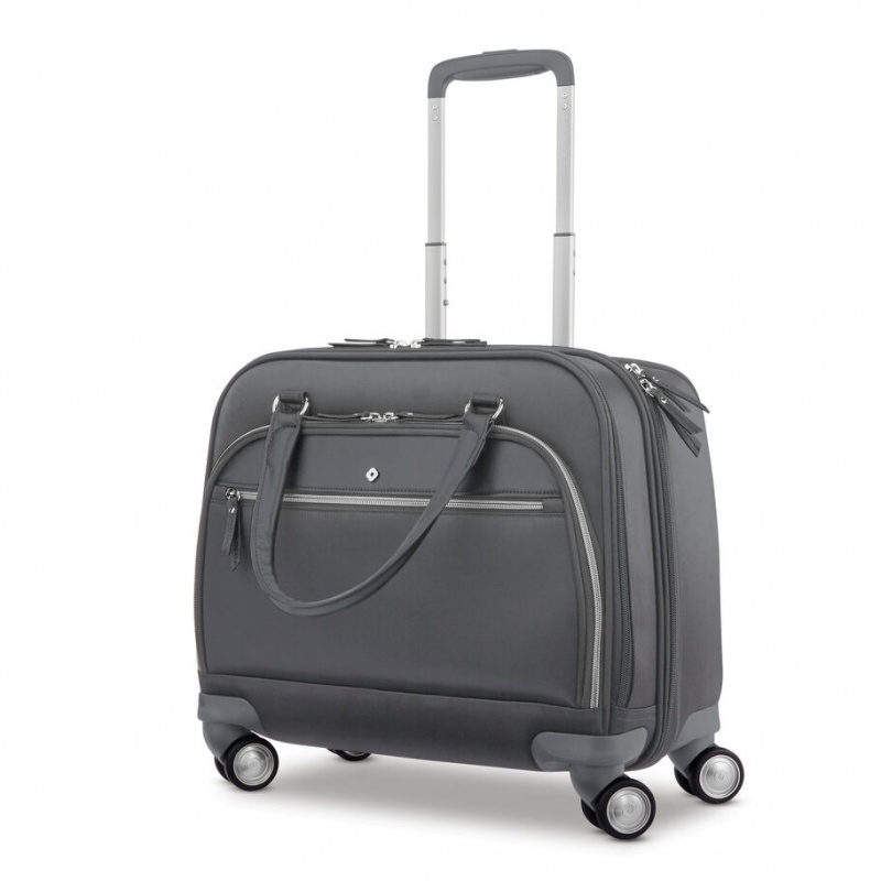 Silver Grey Samsonite Mobile Solution Spinner Mobile Office Bags & Backpacks Business Bags | HEC206845