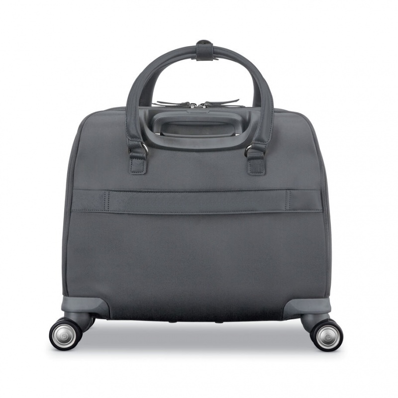 Silver Grey Samsonite Mobile Solution Spinner Mobile Office Bags & Backpacks Business Bags | HEC206845