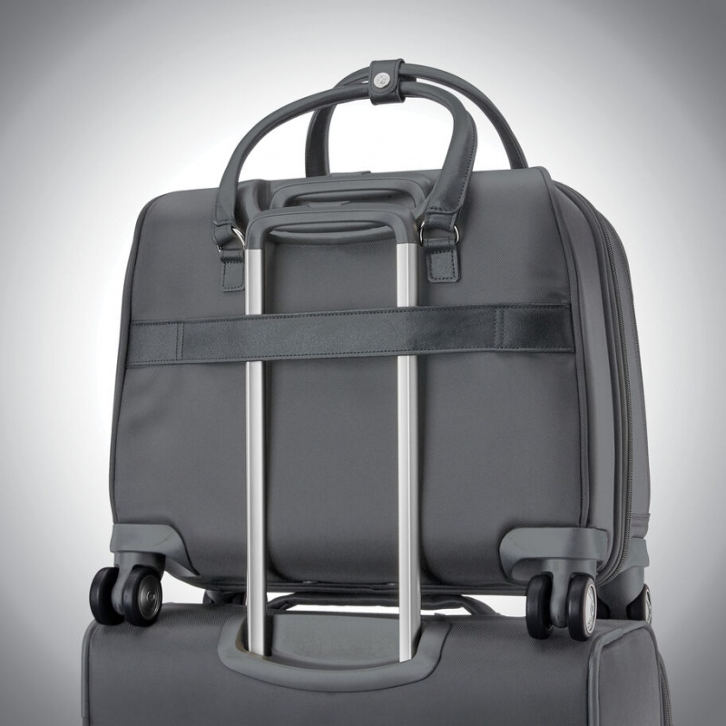 Silver Grey Samsonite Mobile Solution Spinner Mobile Office Bags & Backpacks Business Bags | HEC206845