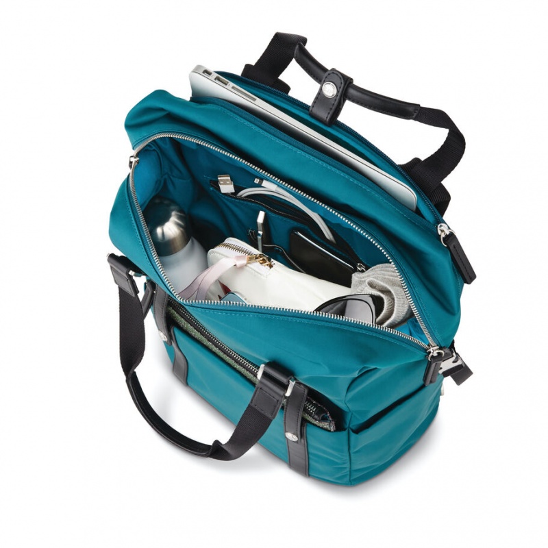 Turquoise Samsonite Sarah Jessica Parker: The Carried Away Convertible Bags & Backpacks Backpacks | FOE179482