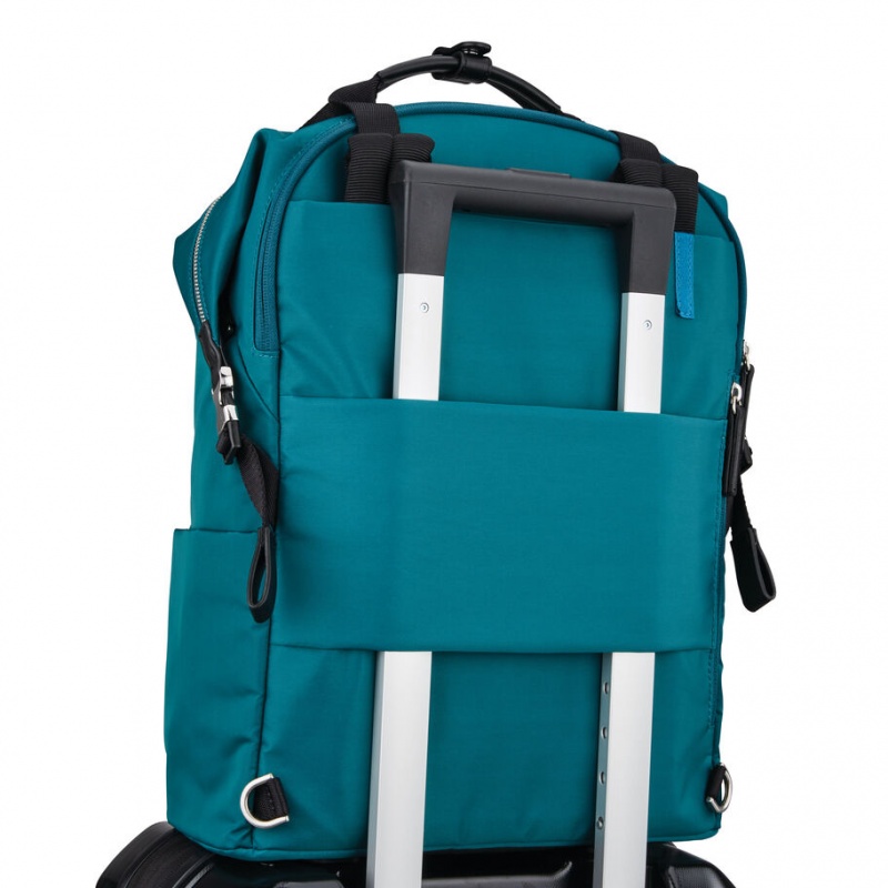 Turquoise Samsonite Sarah Jessica Parker: The Carried Away Convertible Bags & Backpacks Backpacks | FOE179482