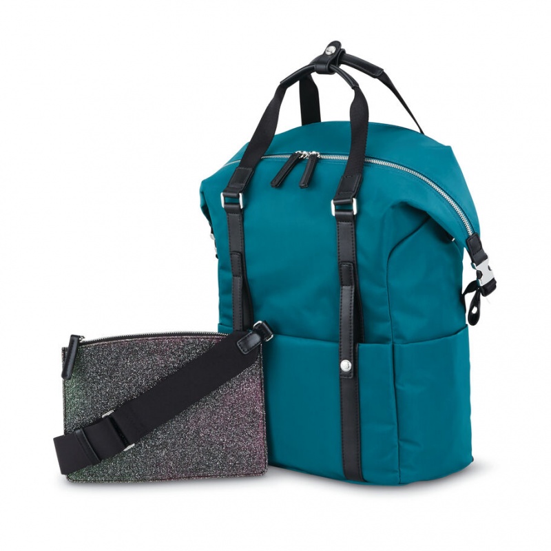 Turquoise Samsonite Sarah Jessica Parker: The Carried Away Convertible Bags & Backpacks Backpacks | FOE179482