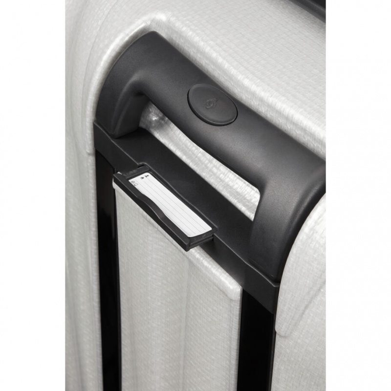 White Samsonite C-Lite Extra Large Spinner Hardside Luggage Checked Luggage | ZGX948162