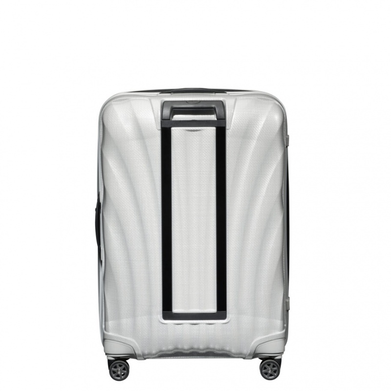 White Samsonite C-Lite Large Spinner Hardside Luggage Checked Luggage | HNF654981