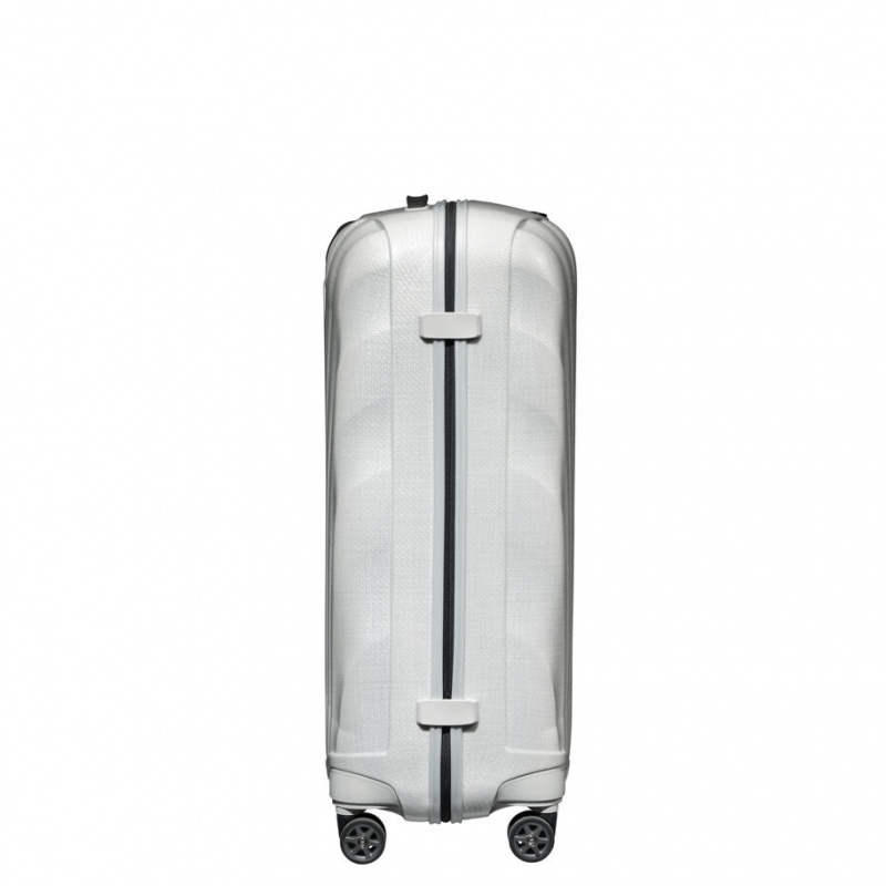 White Samsonite C-Lite Large Spinner Hardside Luggage Checked Luggage | HNF654981