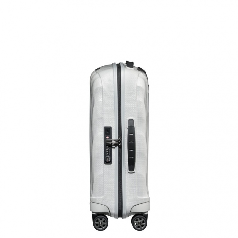 White Samsonite C-Lite Spinner Hardside Luggage Carry On Luggage | FHD046318