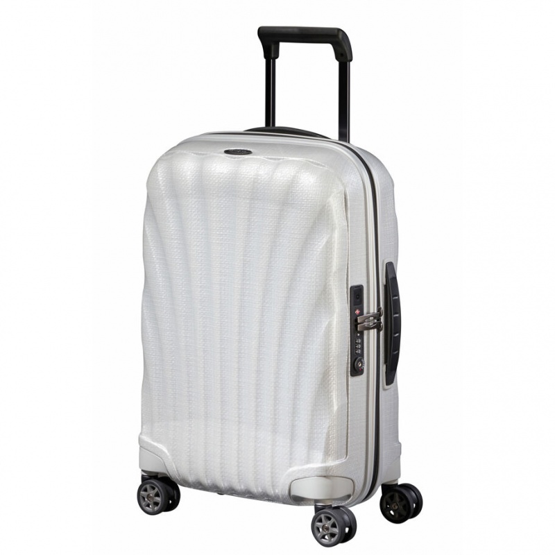 White Samsonite C-Lite Spinner Hardside Luggage Carry On Luggage | FHD046318