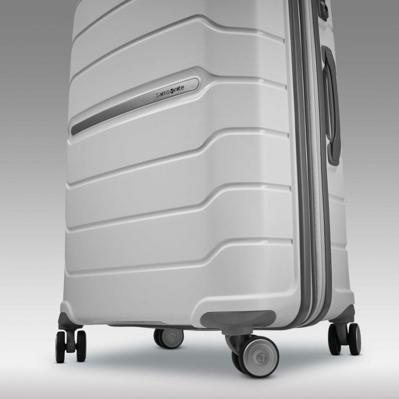 White Samsonite Freeform 2 Piece Hardside Luggage Sets | RXN073614