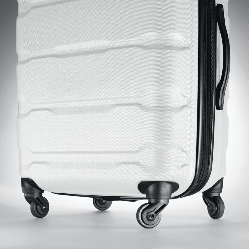 White Samsonite Omni PC Spinner Luggage Sets | VXQ395084