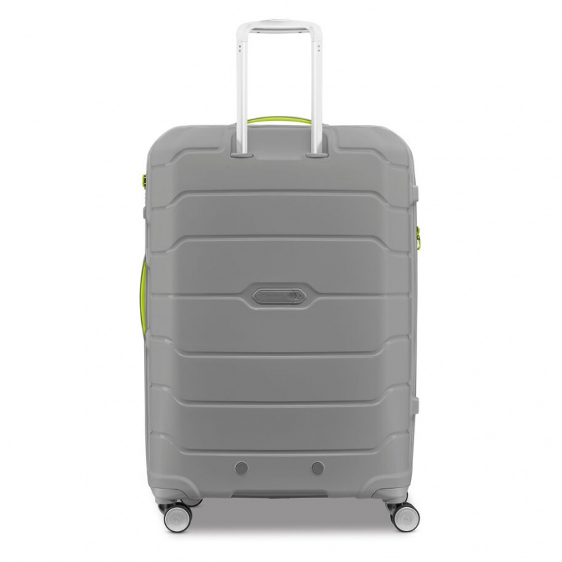 White / Grey Samsonite Freeform Large Spinner Luggage Checked Luggage | JHC467358