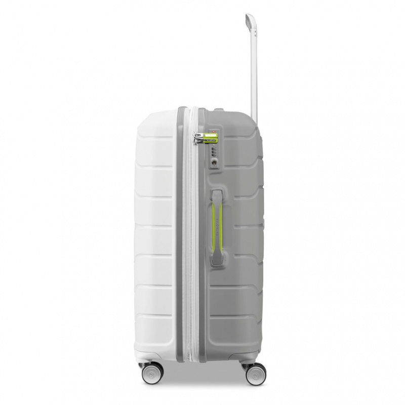 White / Grey Samsonite Freeform Medium Spinner Hardside Luggage Checked Luggage | TRY937801