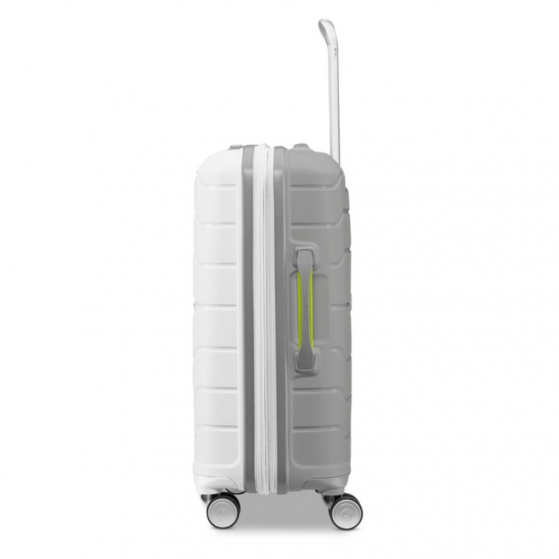 White / Grey Samsonite Freeform Spinner Hardside Luggage Carry On Luggage | BPO213049